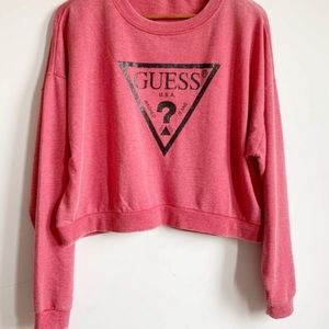 Guess red sweater